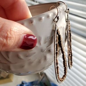 Silpada bronze hoop earrings